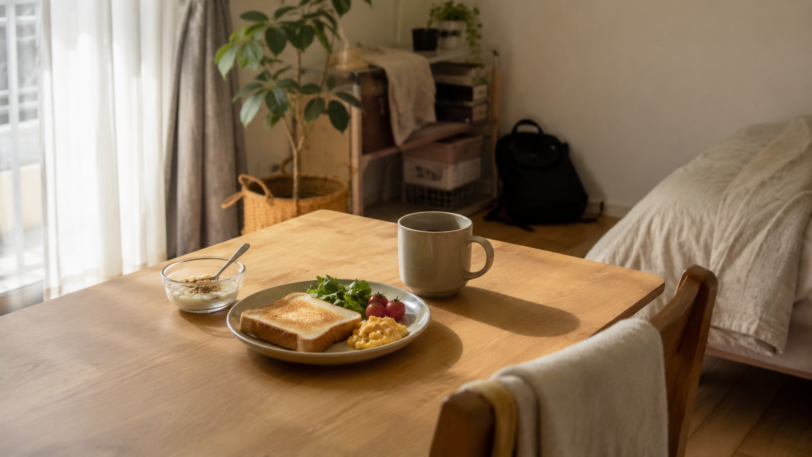 考えない食事を決めて心が軽くなる朝の一人暮らしの食卓