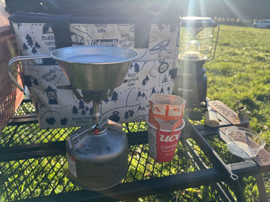 ふもとっぱら朝のコーヒー